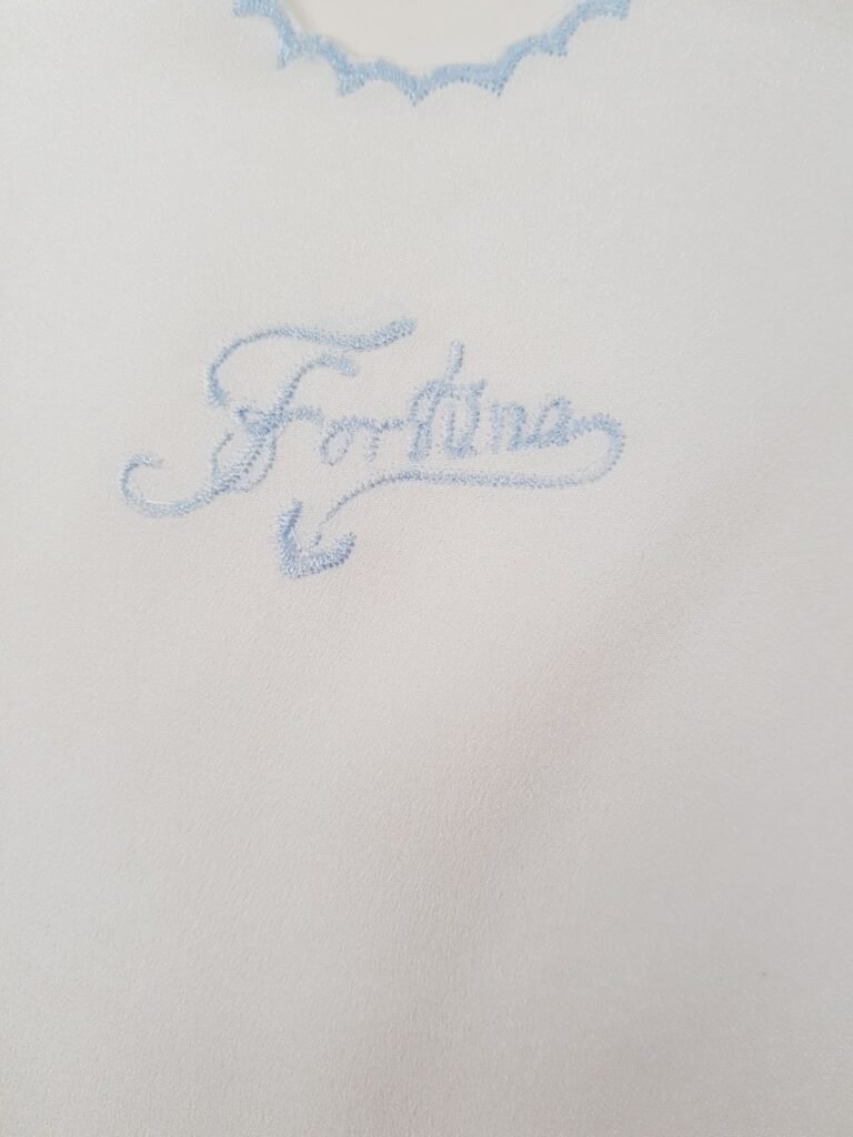 Set camicina della fortuna smanicata Ornella - BIANCO CELESTE