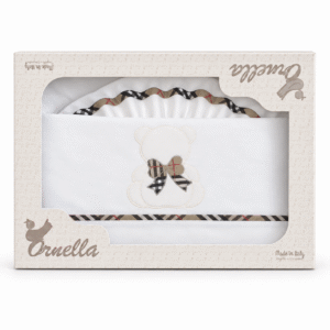 Lenzuolino Carrozzina Ornella con Fiocco Scozzese