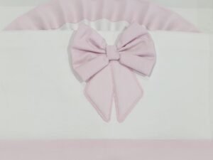 Lenzuolino carrozzina Ornella in cotone rosa