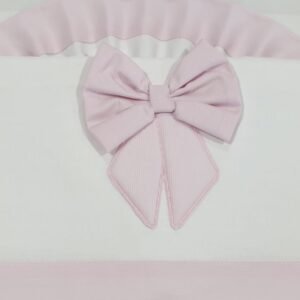 Lenzuolino carrozzina Ornella in cotone rosa