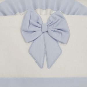 Lenzuolino carrozzina Ornella in cotone celeste