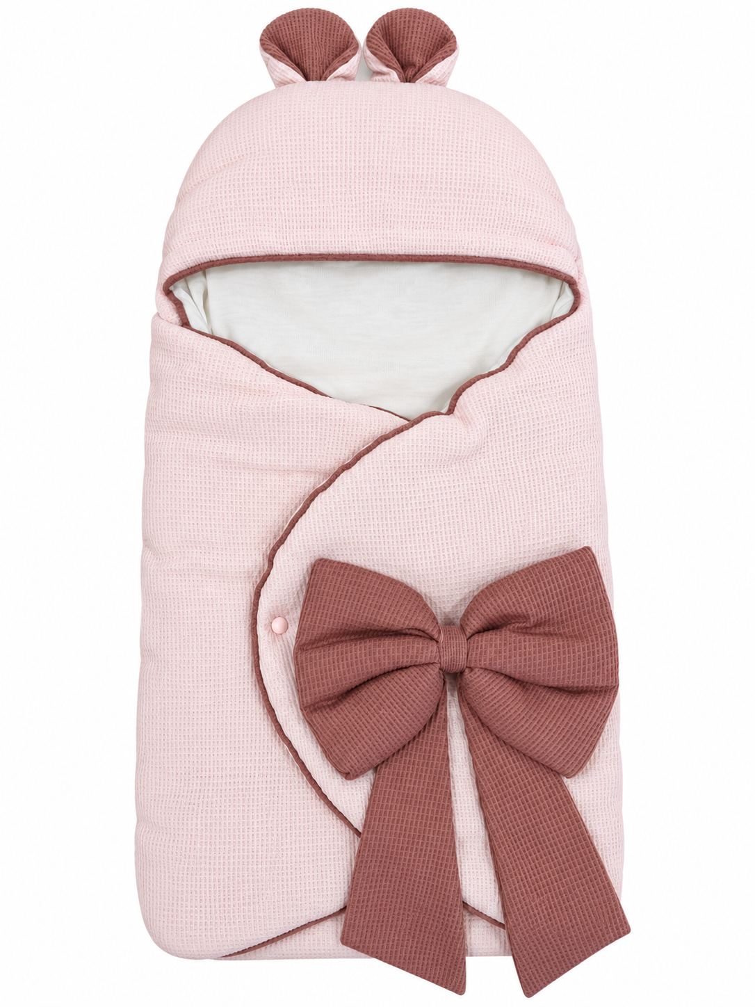 Baby sacco con fiocco Nazareno Gabrielli Rosa sfondo bianco Baby sacco con fiocco Nazareno Gabrielli Rosa sfondo bianco