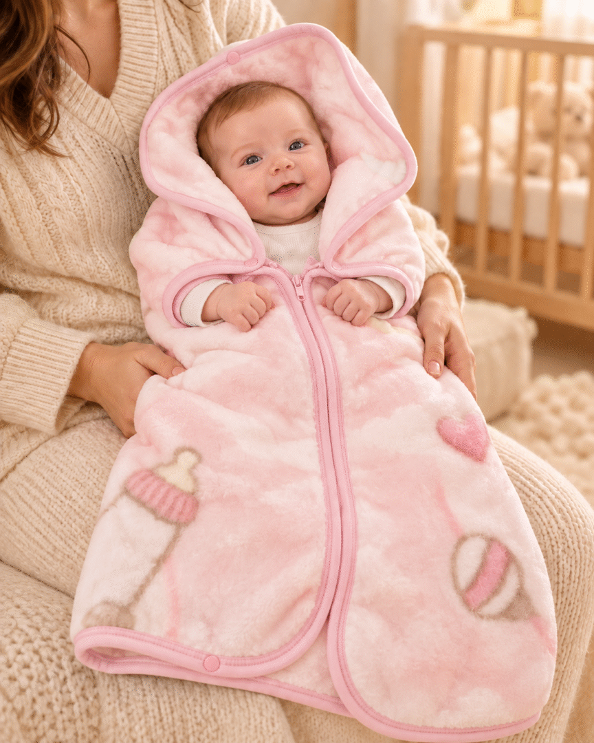 Baby sacco Nazareno Gabrielli rosa neonato copertina