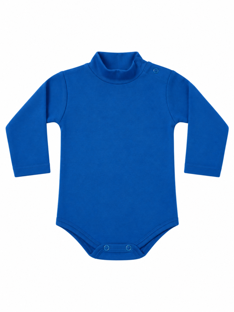Body lupetto neonato Bimbi per Sempre LB001 in cotone interlock pettinato, colore blu notte
