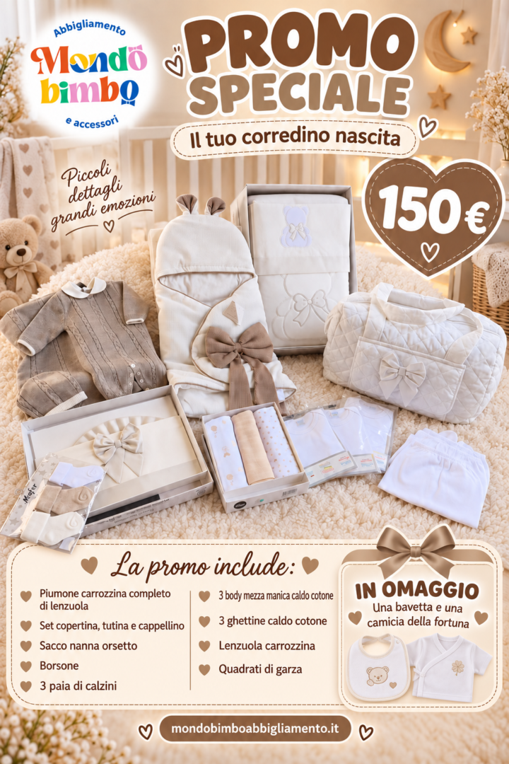 Corredino nascita beige completo, promo speciale a 150 euro